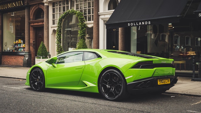 Groene Lamborghini